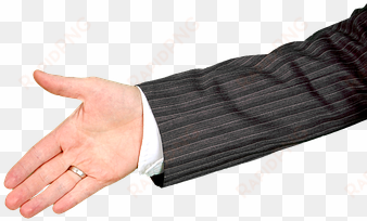 hand the hand welcome gesture business on - arm in suit png