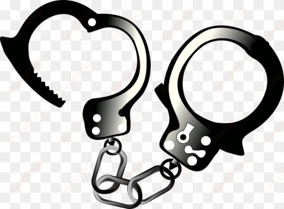 handcuffs cuffs arrest - open handcuffs clipart