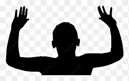 hands in the air png - black man with hands up