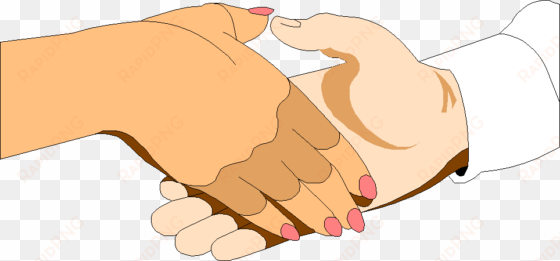 Hands - Shaking Hands Cartoon transparent png image