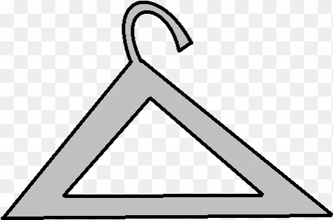 hanger icon - triangle object cartoon black and white