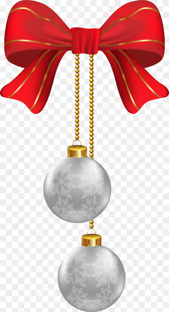 hanging christmas silver ornaments png clipart image, - christmas ornaments hanging png