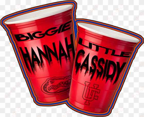 hanny and cassidy red solo cups - pint glass