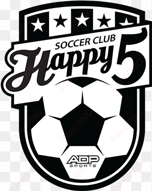 happy 5 soccer club logo - football