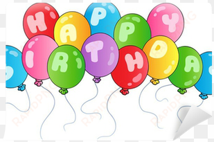 happy birthday balloon cartoon