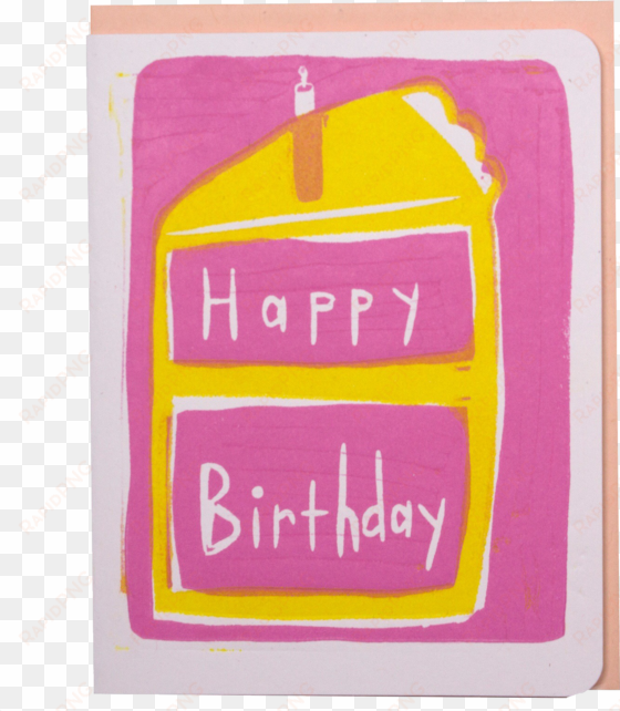 happy birthday cake card