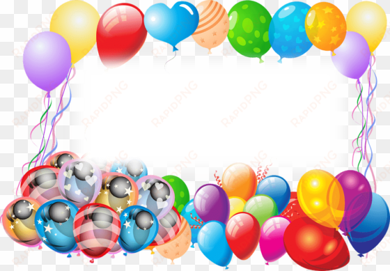 happy birthday frame with balloons - happy birthday frame png