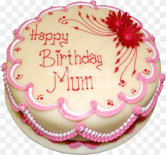 happy birthday mom-cake png