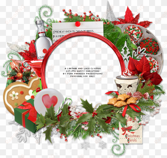 happy christmas tag and free cluster frame christmas - gift basket drop shipping lf-w