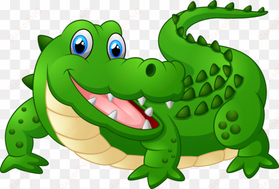 happy crocodile cartoon png clipart image