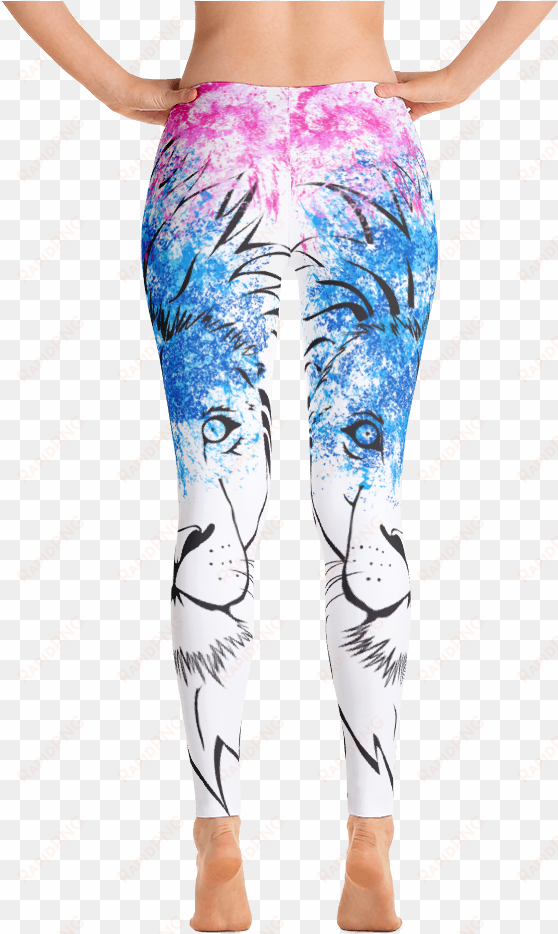 happy double hooded pied frenchie capri leggings