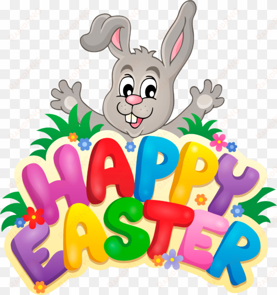 happy easter bunny clipart