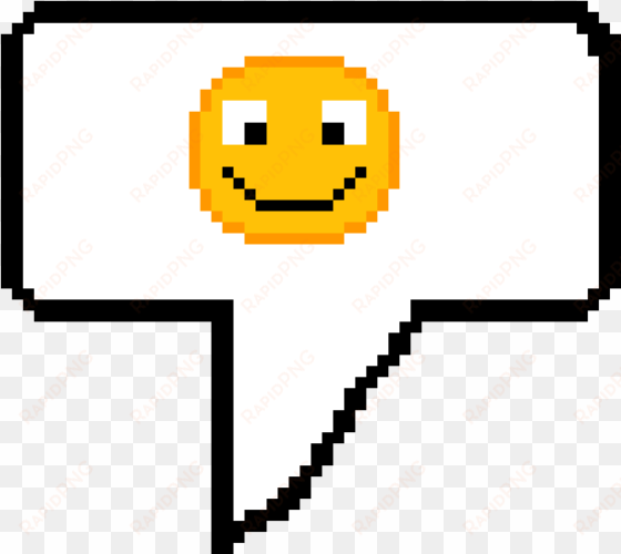 happy emoji speech bubble - smiley