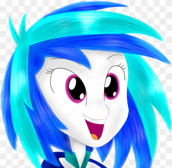 happy equestria girl vinyl scratch by dragonfoorm on - my little pony: equestria girls