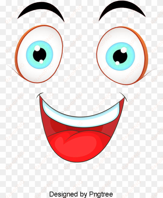 happy face, face clipart, features, expression png - clip art