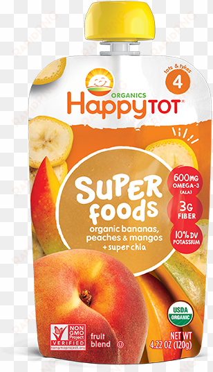 Happy Family Happy Tot Fiber & Protein - Pear Raspberry transparent png image