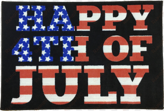 happy fourth of july area rug - rectangle