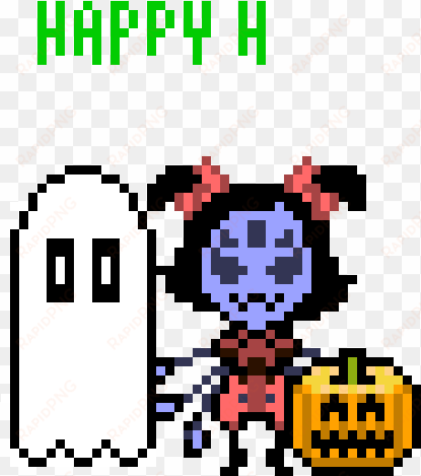 happy halloween - undertale muffet x mettaton