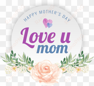 Happy Mothers Day Floral Vector, Happy Mothers Day, - Wall Sticker Pet Love transparent png image