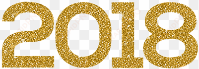 happy new year 2018 sparkling gold - signage