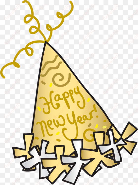 happy new year clipart party hat - new year hat clipart