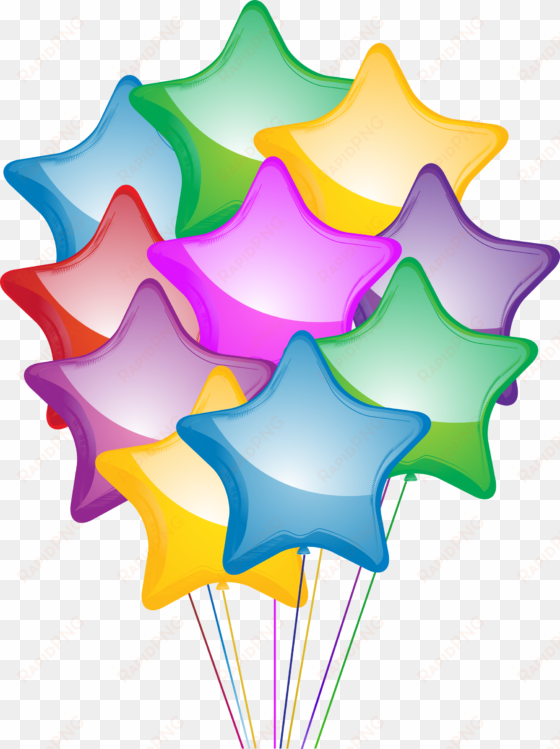happy png clipart - happy birthday stars png