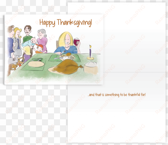 happy thanksgiving greeting card - illustration