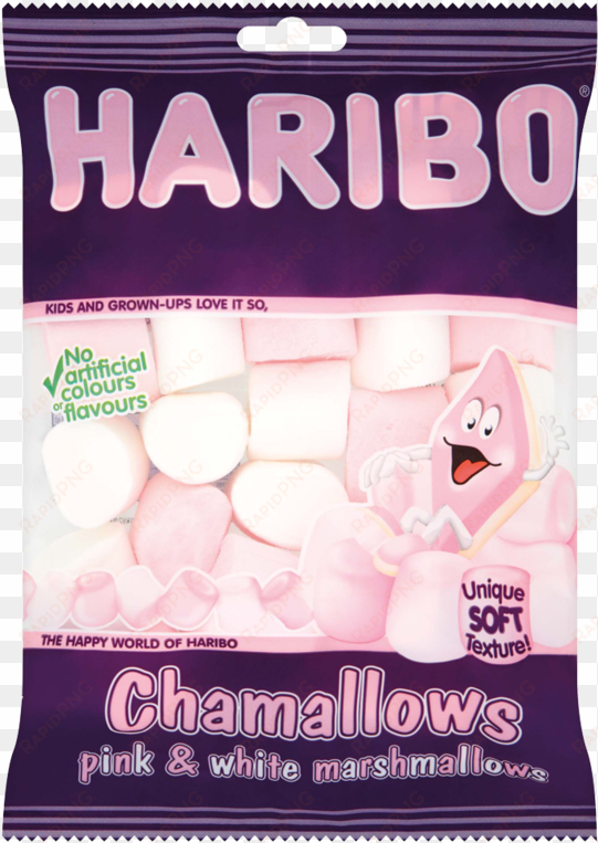 haribo chamallows pink white marshmallows 150g - haribo haribo chamallows 150g - pack of 2