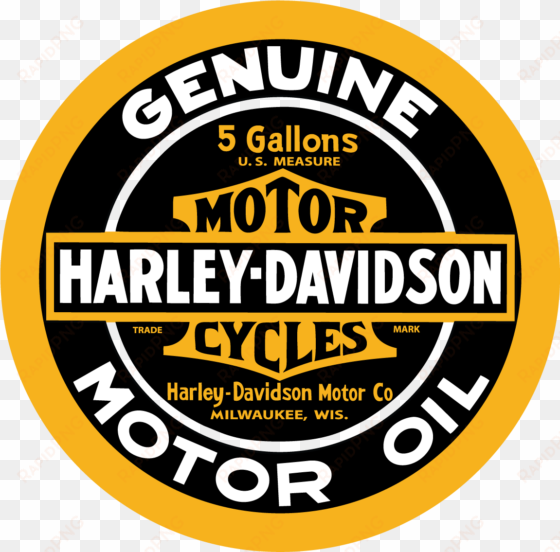 harley davidson motor cycles genuine motor oil logo - summit gifts 2010621: harley-davidson motor oil tin