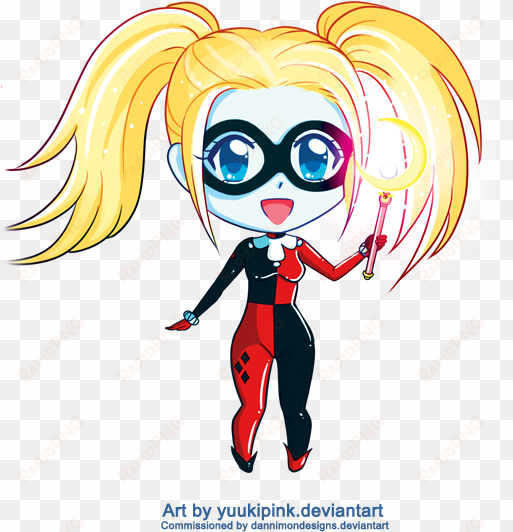 harley quinn chibi by yuukipink on deviantart - harley quinn chibi