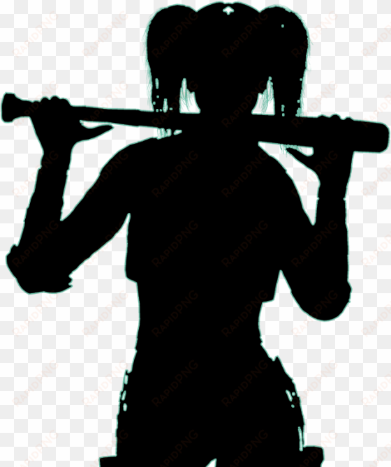 harley quinn - " - harley quinn silhouette