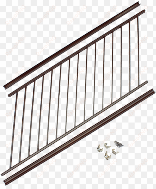 harmony railing 36 x 8 stair railing bronze - stair railing png