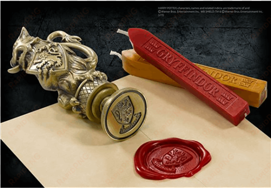 harry potter gryffindor wax sealing kit zing pop culture - gryffindor (harry potter) wax seal by noble collection