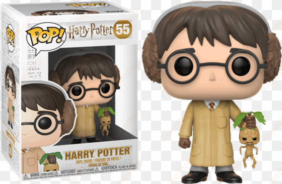 harry potter in herbology outfit pop vinyl figure - harry potter: pop! vinyl figure: harry with hedwig