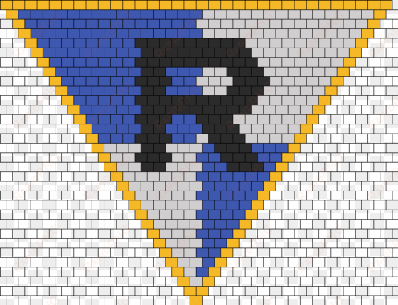 harry potter ravenclaw crest kandana bead pattern - alton towers