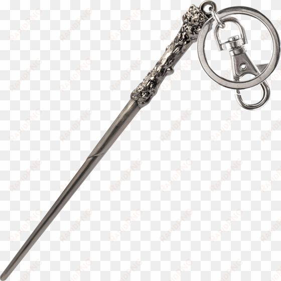 harry potter wand keychain - harry potter keychains - harrys wand pewter key ring