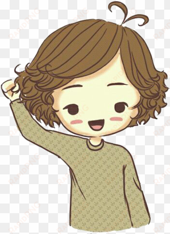 harry styles, one direction, and 1d image - one direction chibi harry
