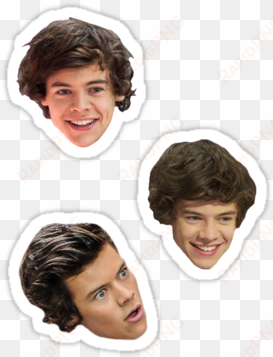 "harry styles" stickers by guts n' gore - harry styles face sticker