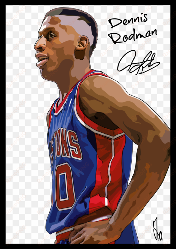 hated him as a piston, loved him as a bull - dennis rodman signature