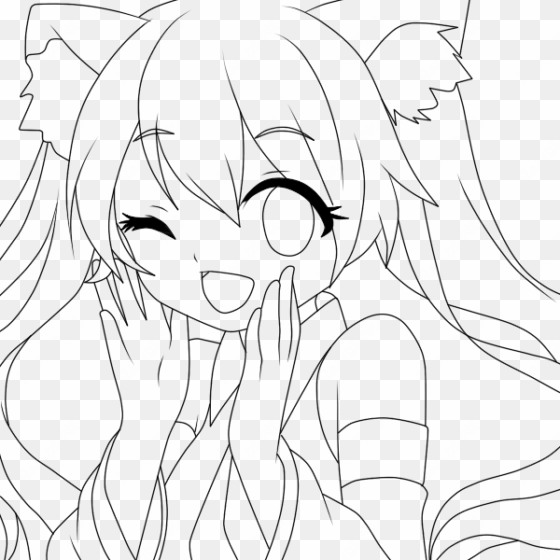 hatsune miku - line art hatsune miku