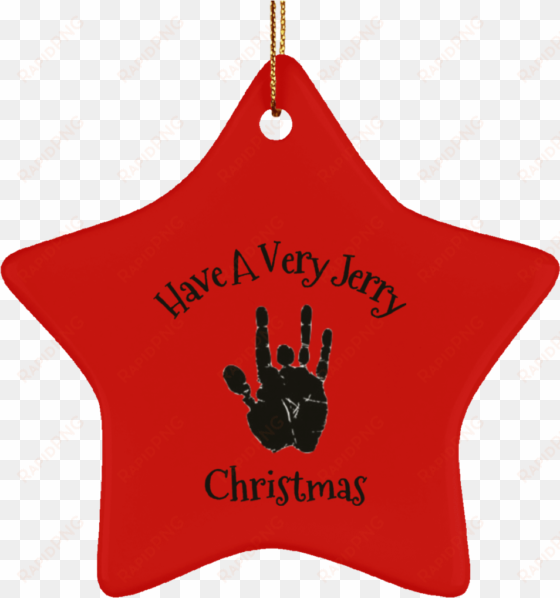 Have A Very Jerry Christmas Tree Ornament Ceramic Star - Cute Christmas Round Ornament transparent png image