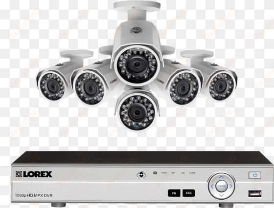 hd 1080p surveillance system with 6 outdoor security - lorex 1080p hd surveillance system with 6 weatherproof