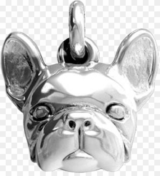 head pendant french bulldog - dog fever silver french bulldog pendant necklace