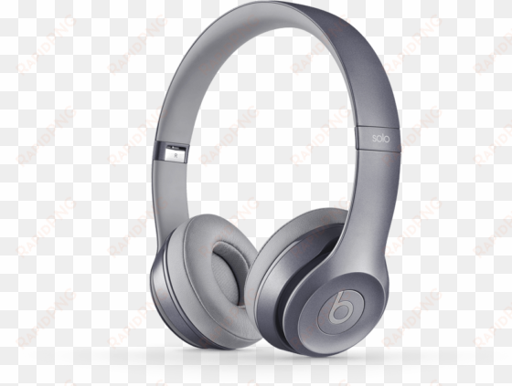 Headphone Transparent Beats Solo Jpg Black And White - Beats Solo2 On-ear Headphones - Stone Grey transparent png image