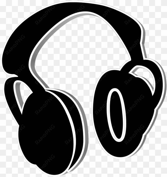 headphones clipart music wave - de portada youtube musica