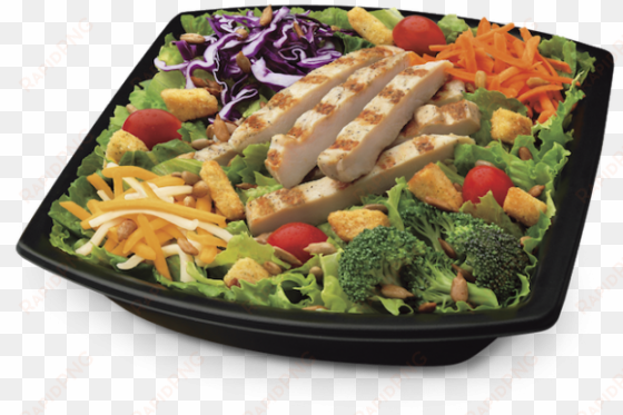 healthy fast food choices - chargrilled chicken garden salad chick fil
