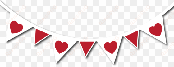 heart banner - paper