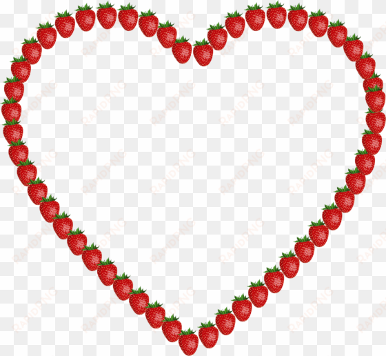 heart clipart strawberry ~ frames ~ illustrations ~ - red moti mangalsutra design