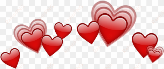 Heart Hearts Crown Emoji Emojis Red - Heart transparent png image