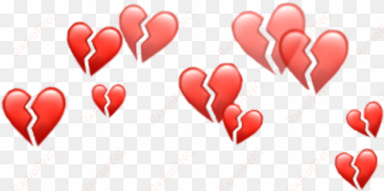 heart hearts emoji emojis crown red tumblr - aesthetic heart crown png